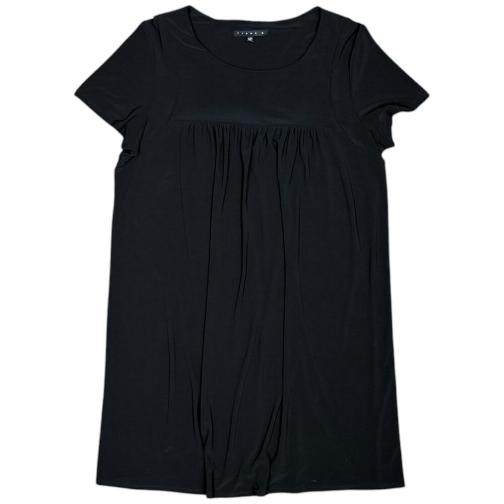 Women's TIANA B.‎ Stretchy Black Short Sleeve Dress- Size Petite Large